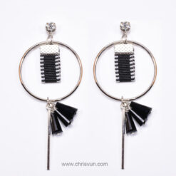 ต่างหูห้อยคริสตัลสไตล์เกาหลี-ห่วงห้อย-054-3