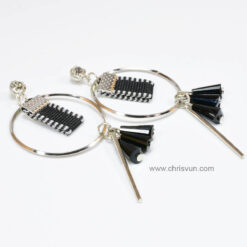 ต่างหูห้อยคริสตัลสไตล์เกาหลี-ห่วงห้อย-054-1