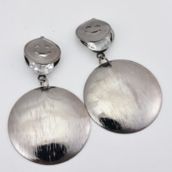 ต่างหูวงกลม รูป หน้ายิ้ม พร้อมเพชร-084-2