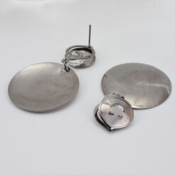 ต่างหูวงกลม รูป หน้ายิ้ม พร้อมเพชร-084-1