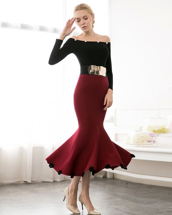Fishtail skirt