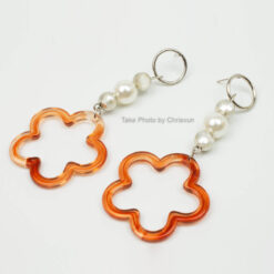 ต่างหูแบบห้อย หินสีทรงรูปดาว-102-3