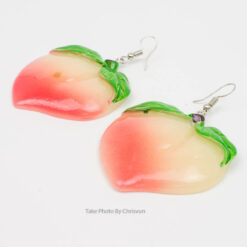 ต่างหูรูปผลท้อชมพู-113-2
