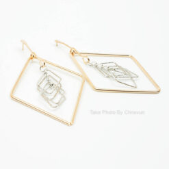 ต่างหูแบบระย้า ทรงเรขาคณิต-169-2