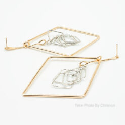 ต่างหูแบบระย้า ทรงเรขาคณิต-169-1