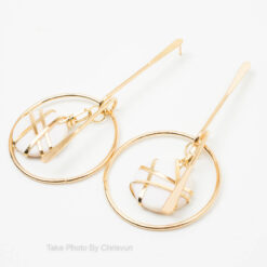 ต่างหูห้อย สไตล์มินิมอล ทรงกลมห้อย-171-1