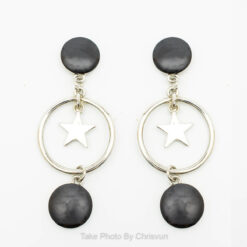 ต่างหูแบบกลมห้อย ซ้อน 3 ชั้น-196-3