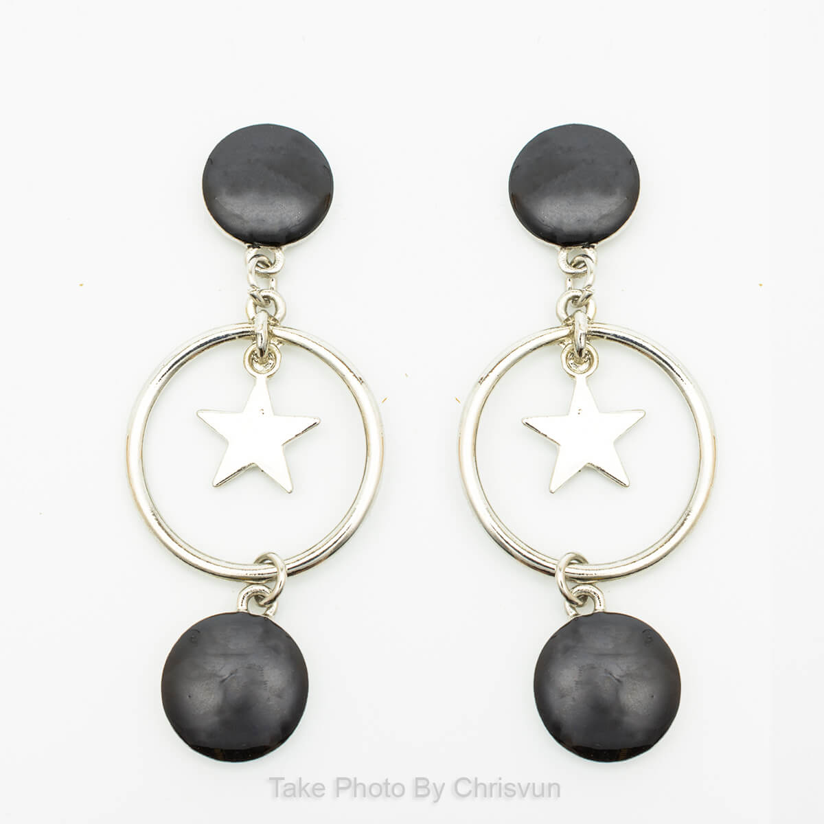 ต่างหูแบบกลมห้อย ซ้อน 3 ชั้น-196-3 ต่างหูแบบกลมห้อย ซ้อน 3 ชั้น-196-3