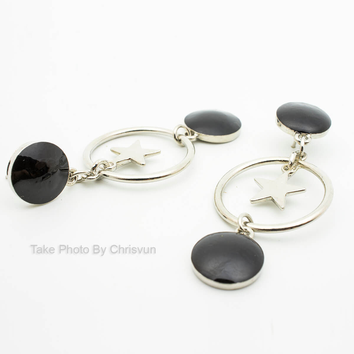 ต่างหูแบบกลมห้อย ซ้อน 3 ชั้น-196-2 ต่างหูแบบกลมห้อย ซ้อน 3 ชั้น-196-2