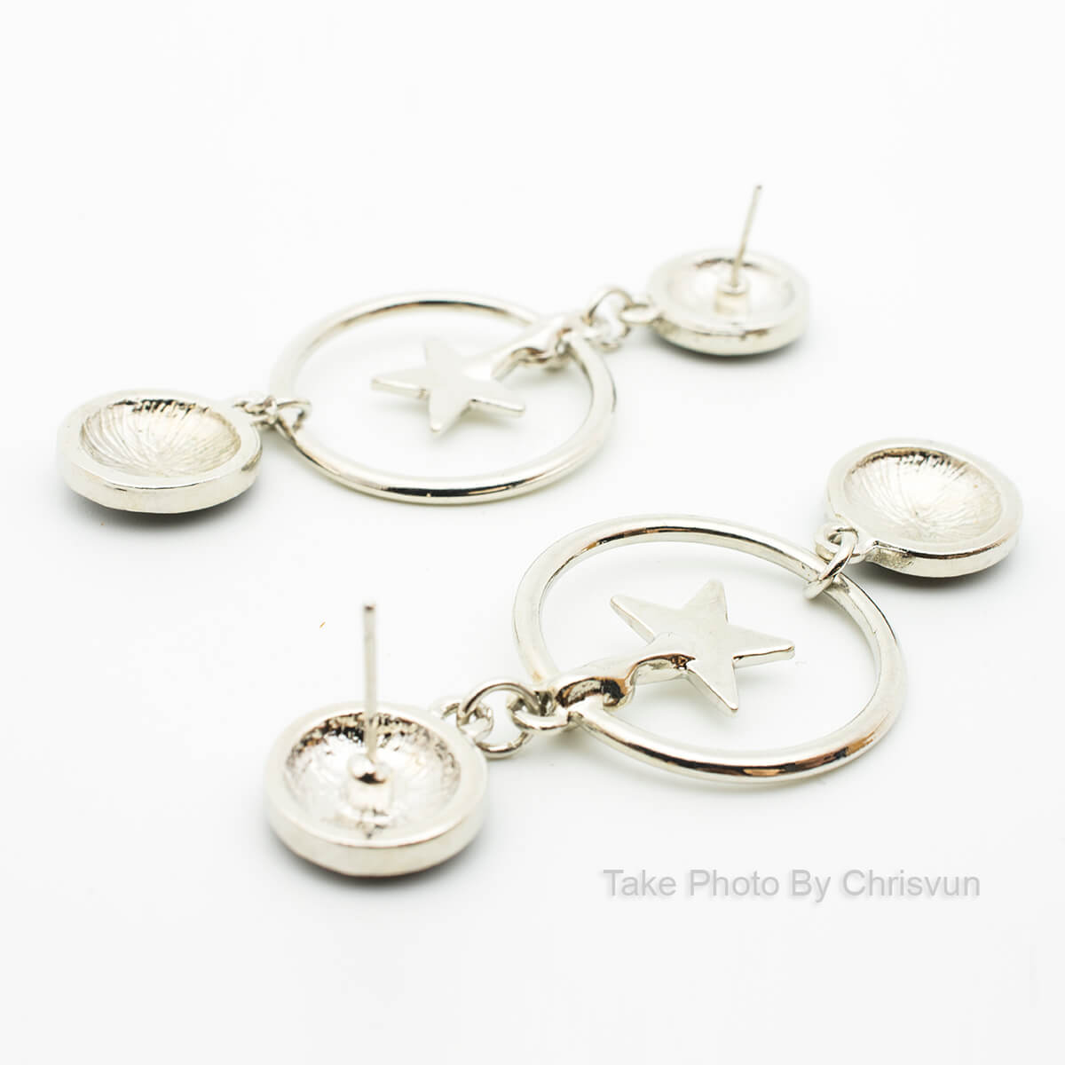 ต่างหูแบบกลมห้อย ซ้อน 3 ชั้น-196-4 ต่างหูแบบกลมห้อย ซ้อน 3 ชั้น-196-4