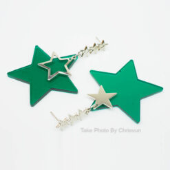ต่างหูห้อยรูปดาวสีเขียว-198-2