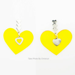 ต่างหูห้อยรูปหัวใจสีเหลือง-199-1