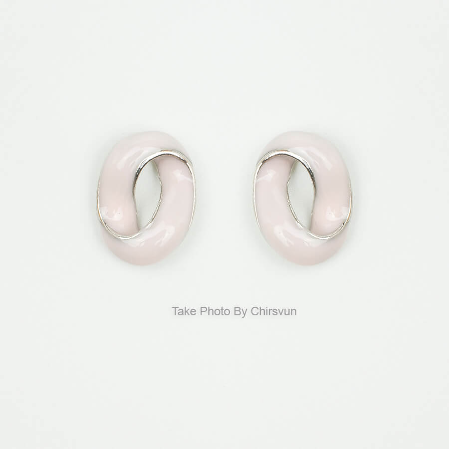 ต่างหูแป้นรูปเลขศูนย์-212-1 ต่างหูแป้นรูปเลขศูนย์-212-1