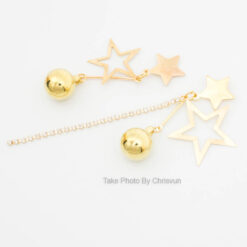 ต่างหูรูปดาวผสมโซ่ตุ้ม-246-3
