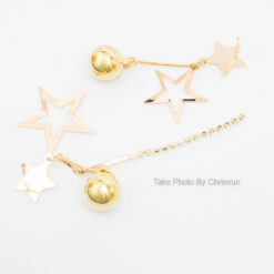 ต่างหูรูปดาวผสมโซ่ตุ้ม-246-2