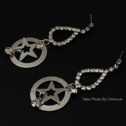 ต่างหูห้อยหยดน้ำ จี้รูปดาว-230-2