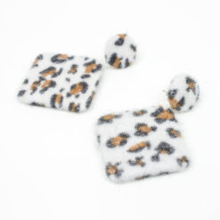 ต่างหูทรงเรขาคณิต ลายเสือขาว-271