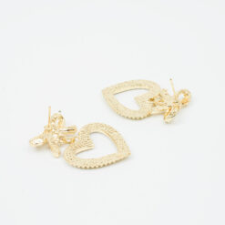 ต่างหูห้อยโบว์ รูปหัวใจ-276-2