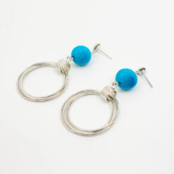 ต่างหูแบบห้อย จี้ห้อยห่วงวงกลม-283-3