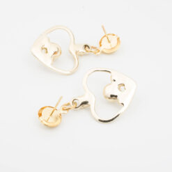 ต่างหูแป้นมุกห้อยด้วยหัวใจ-328-2