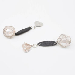 ต่างหูห้อยด้วยเรขาคณิตและมุก-331-2