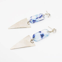 ต่างหูห้อยด้วยหินสีน้ำเงิน-332-3