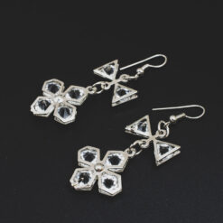 ต่างหูเกี่ยวด้วยดอกไม้และโบว์-310-2