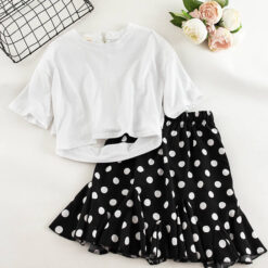2 Piece Set - เสื้อ+กระโปรง-354-1