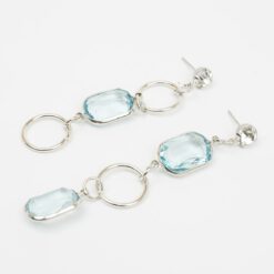 ต่างหูห้อยหินสีแท่งสี่เหลี่ยม-336-2