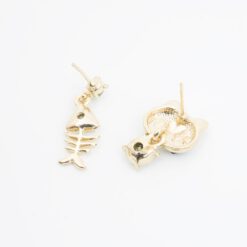 ต่างหูรูปแมว+ก้างปลา-343-2