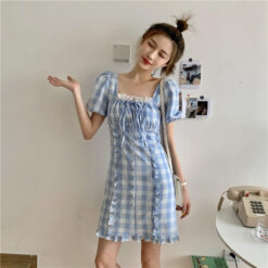 Mini Dress ลายสก๊อต-697