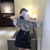 2 Set - เสื้อลายม้าลาย + กระโปรง-725