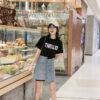 ชุดเข้าเชท เสื้อ+กระโปรงยีนส์-791